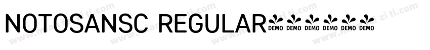 NotoSanSC Regular字体转换